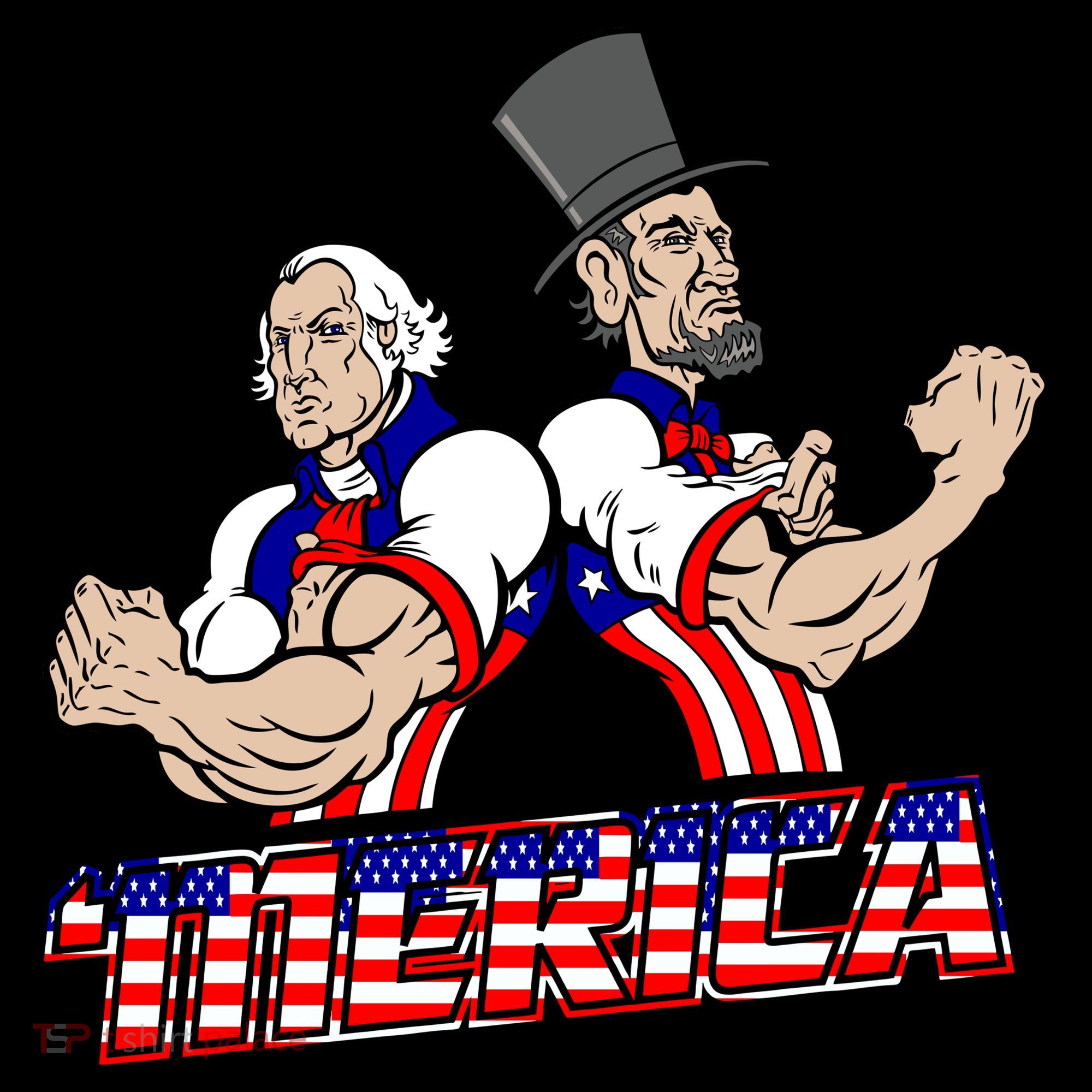 Washington And Lincoln 'Merica Mousepad