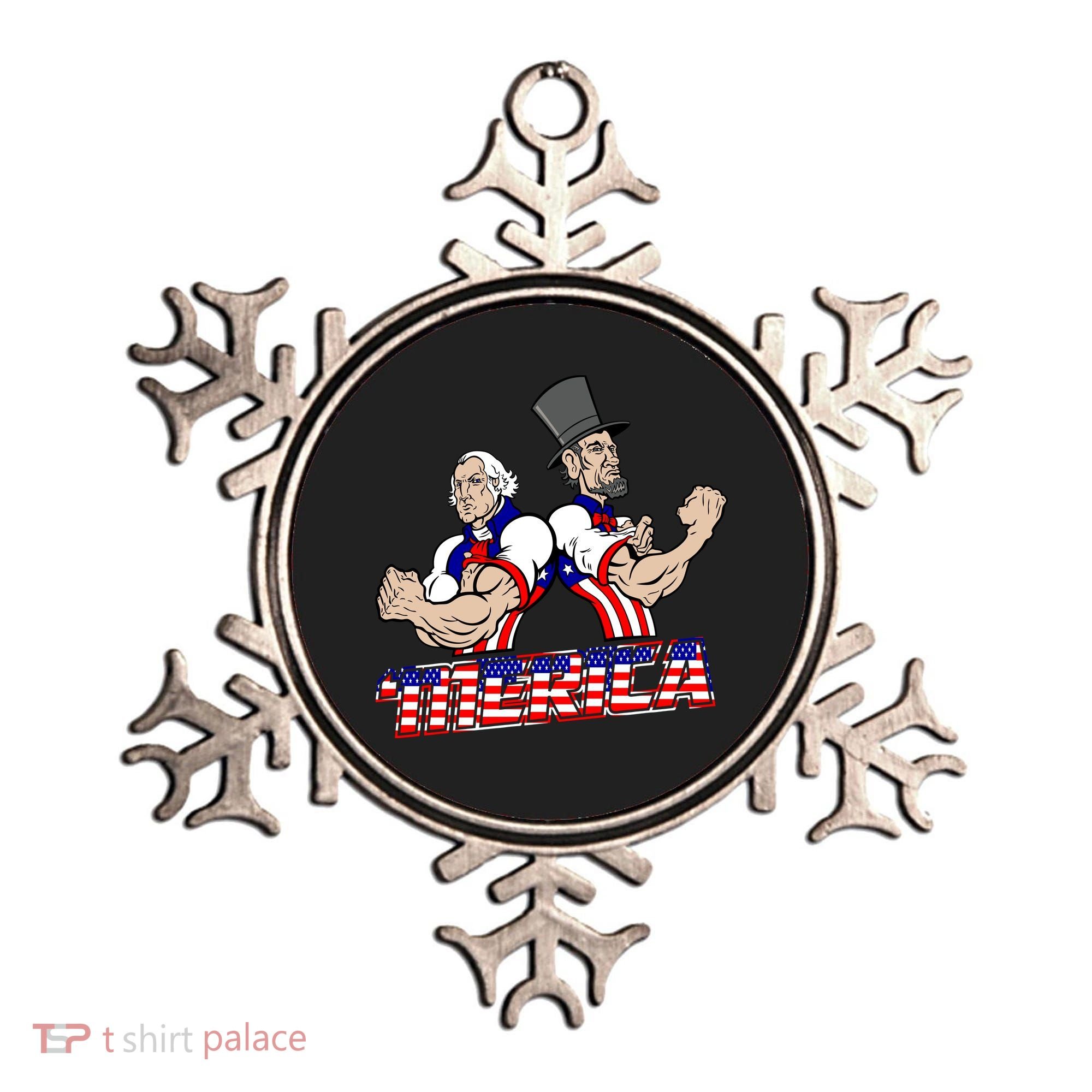 Washington And Lincoln 'Merica Ornament