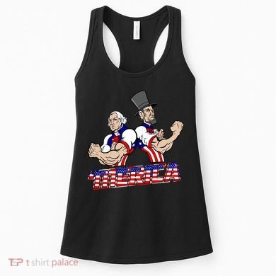Washington And Lincoln 'Merica Women's Tank Top
