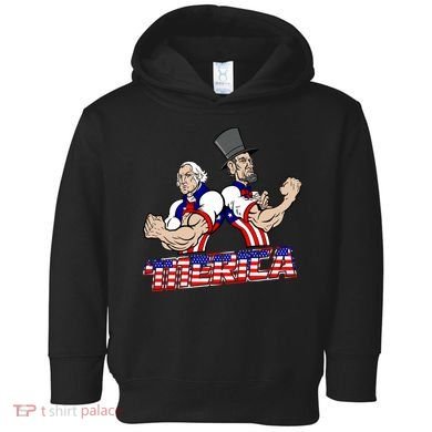 Washington And Lincoln 'Merica Toddler Hoodie