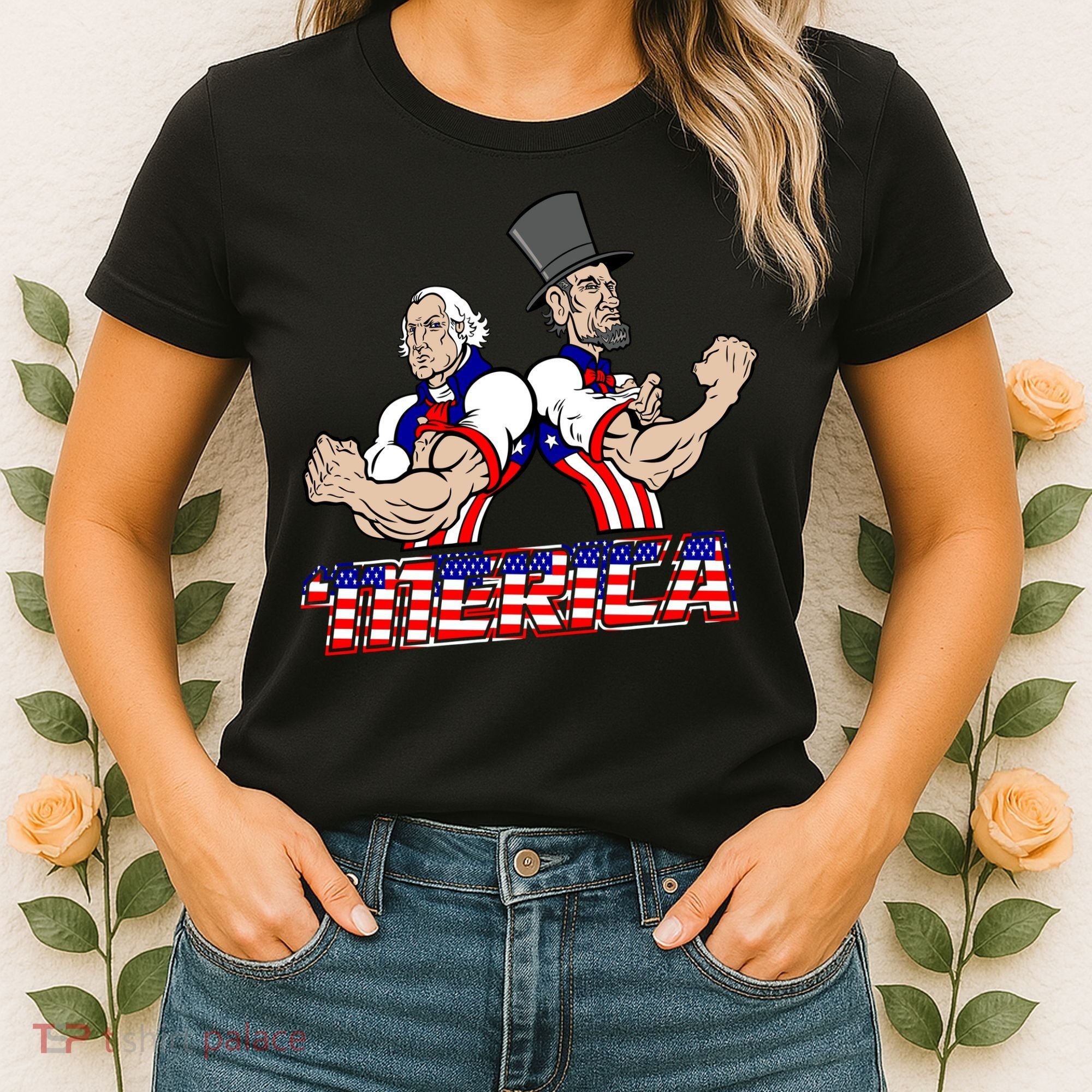 Washington And Lincoln 'Merica Women's T-Shirt