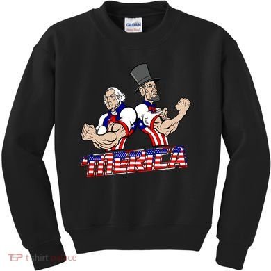 Washington And Lincoln 'Merica Kids Sweatshirt