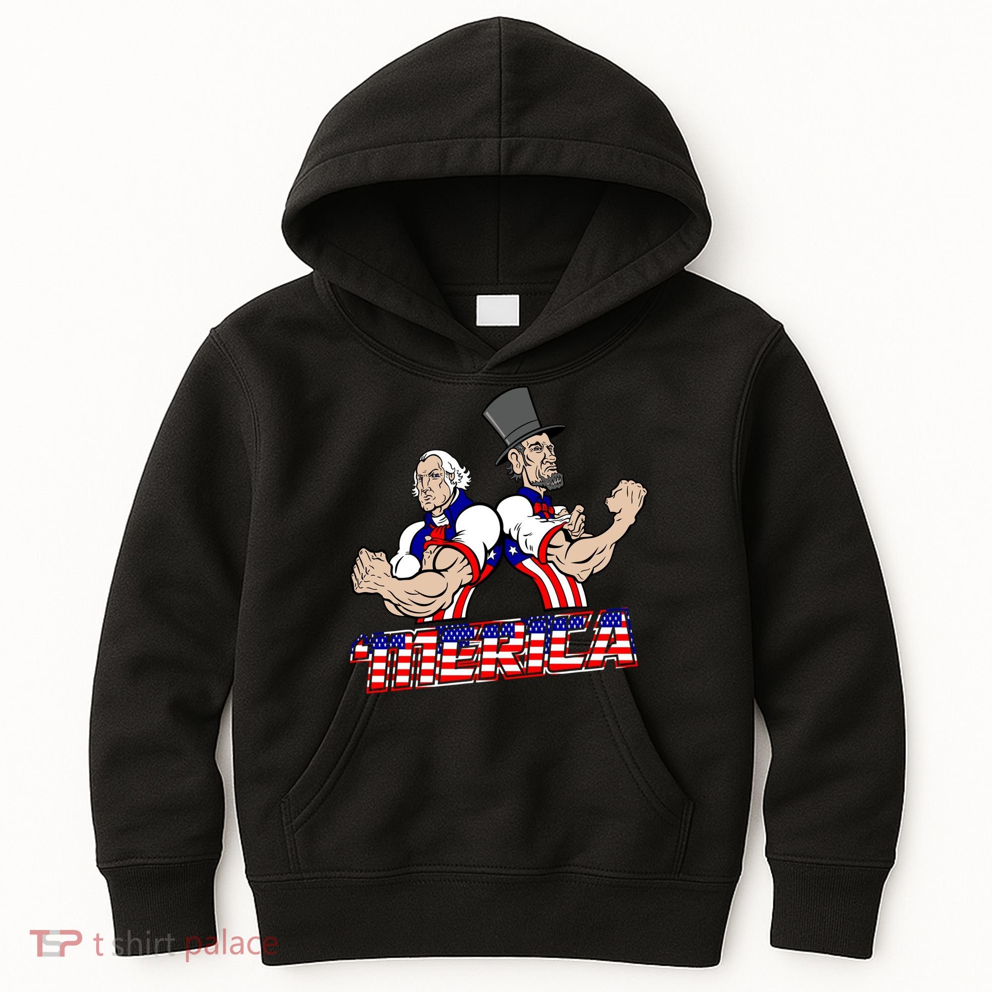 Washington And Lincoln 'Merica Kids Hoodie