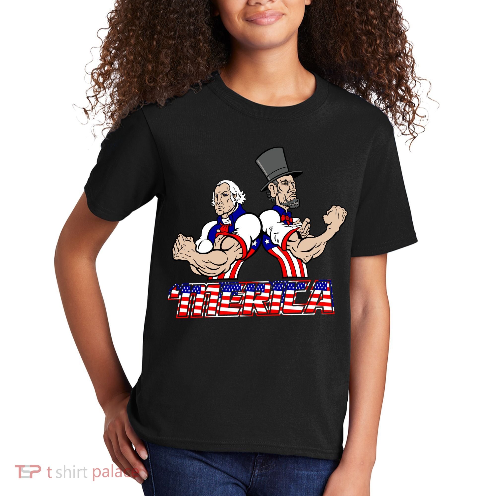 Washington And Lincoln 'Merica Kids T-Shirt