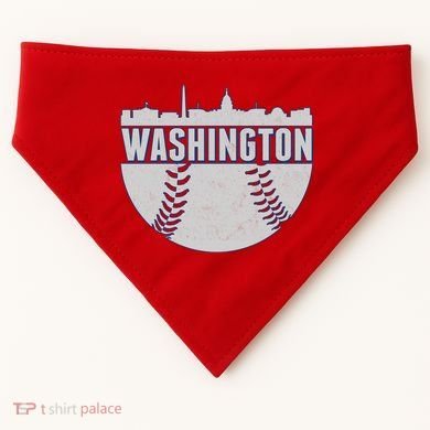 Washington Baseball Vintage USA-Made Doggie Bandana