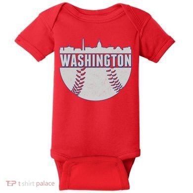 Washington Baseball Vintage Baby Bodysuit