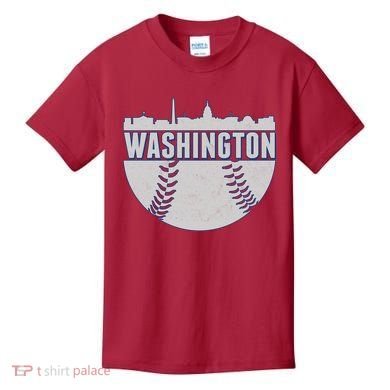 Washington Baseball Vintage Kids T-Shirt
