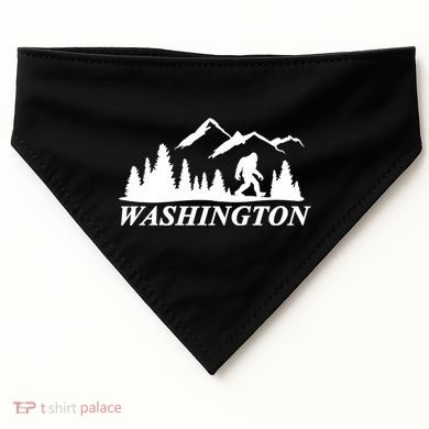 Washington Big Foot Mountain USA-Made Doggie Bandana