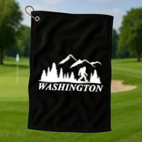 Washington Big Foot Mountain Golf Towel thumb 1