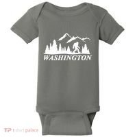Washington Big Foot Mountain Baby Bodysuit thumb 0