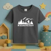 Washington Big Foot Mountain Toddler T-Shirt thumb 3