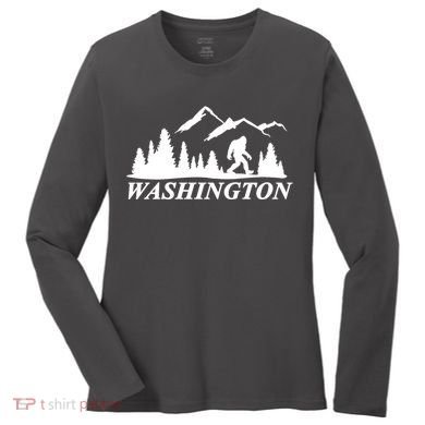 Washington Big Foot Mountain Women's Long Sleeve Shirt