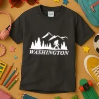 Washington Big Foot Mountain Kids T-Shirt thumb 3