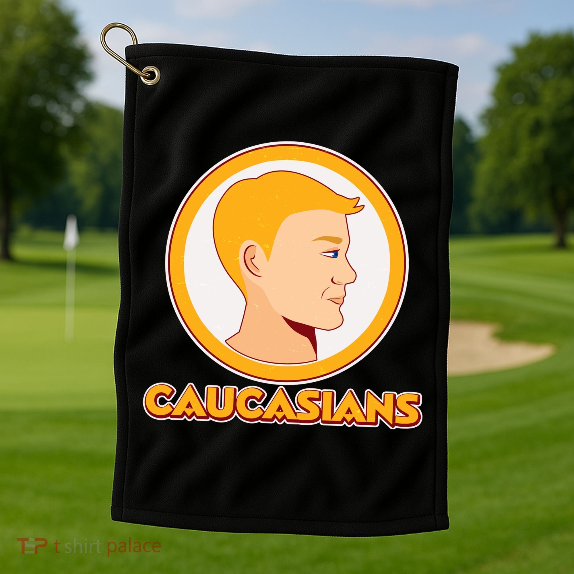 Washington Caucasians Football Logo Golf Towel