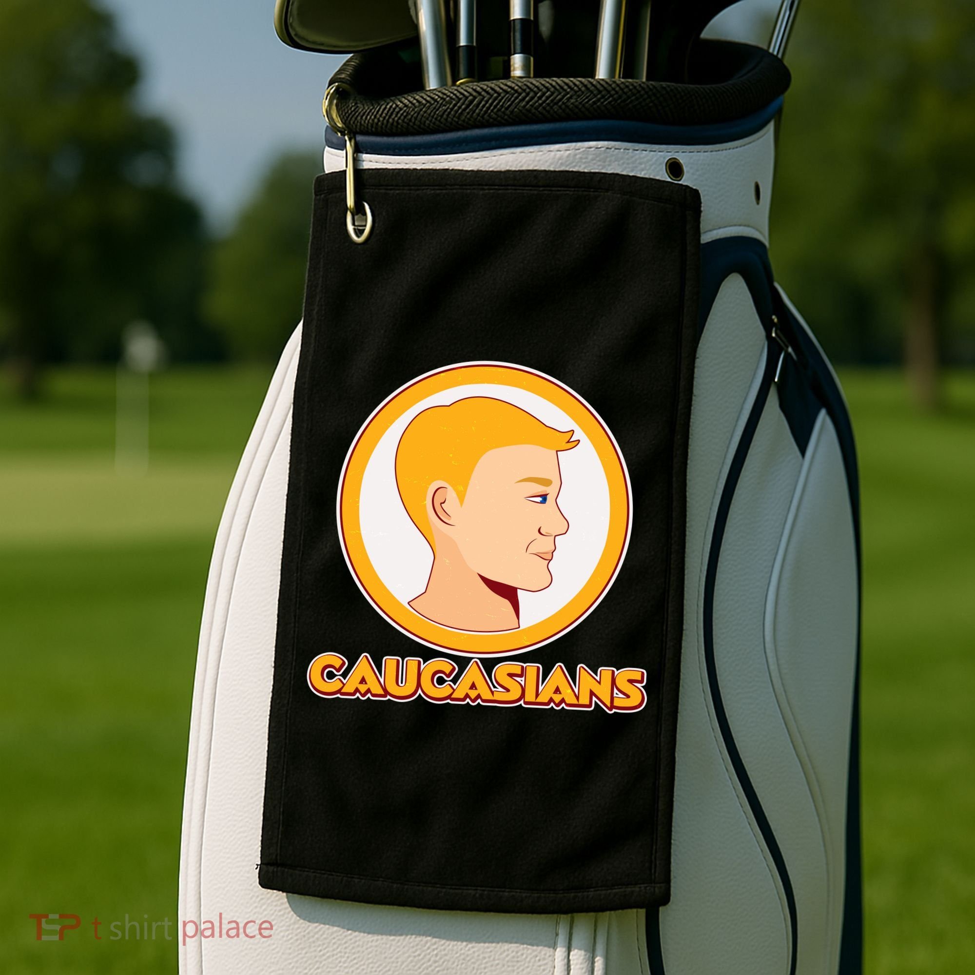 Washington Caucasians Football Logo Golf Towel