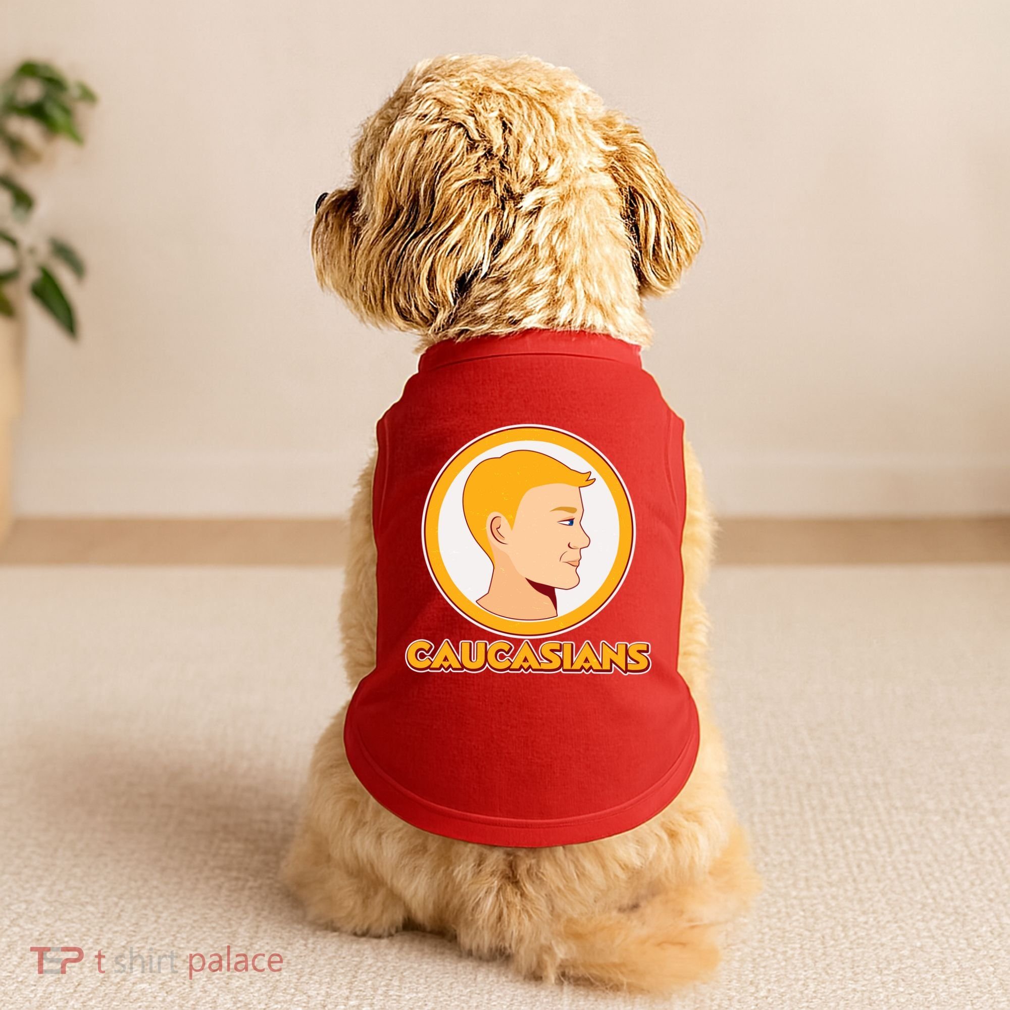 Washington Caucasians Football Logo Doggie Tank