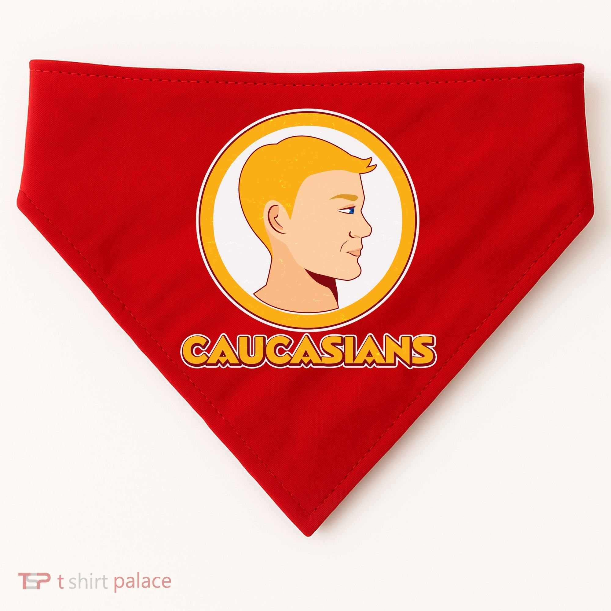 Washington Caucasians Football Logo USA-Made Doggie Bandana