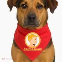 Washington Caucasians Football Logo USA-Made Doggie Bandana thumb 1