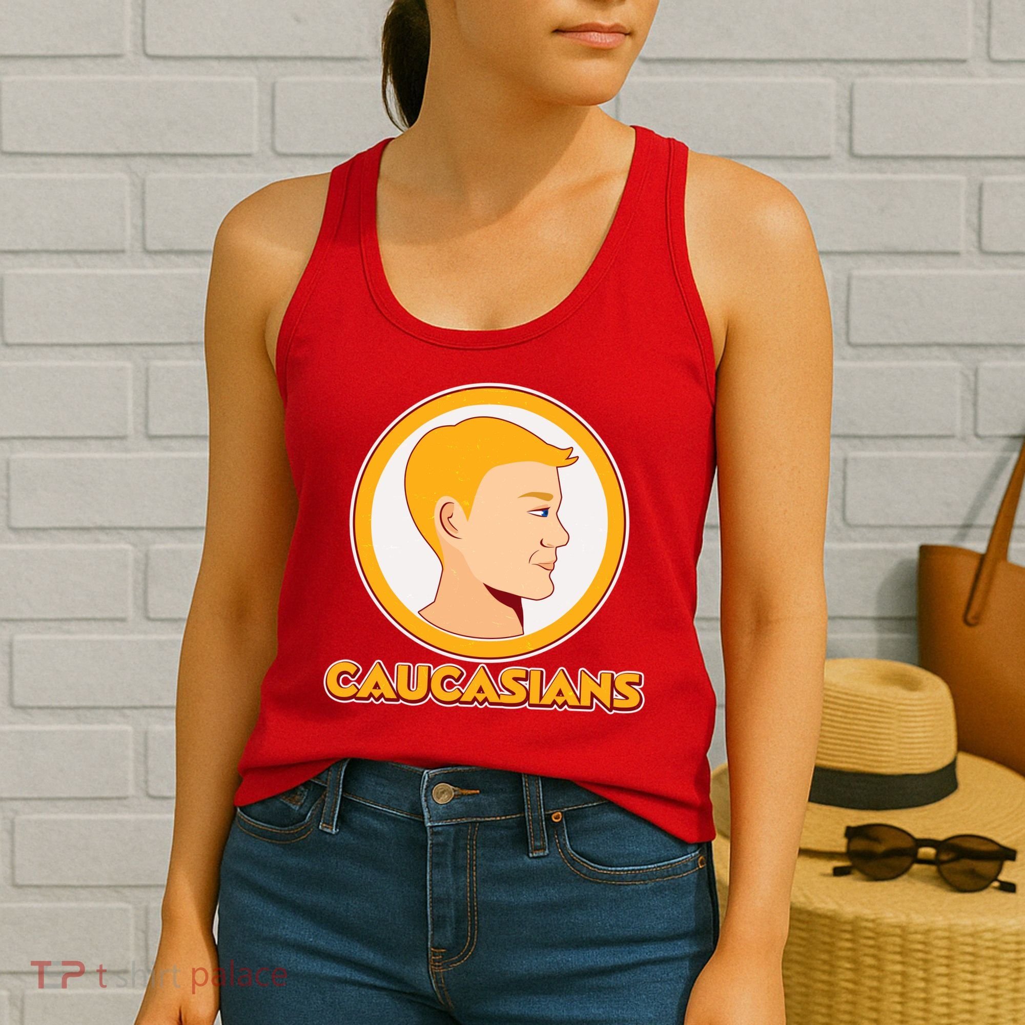 Washington Caucasians Football Logo Women's Tank Top