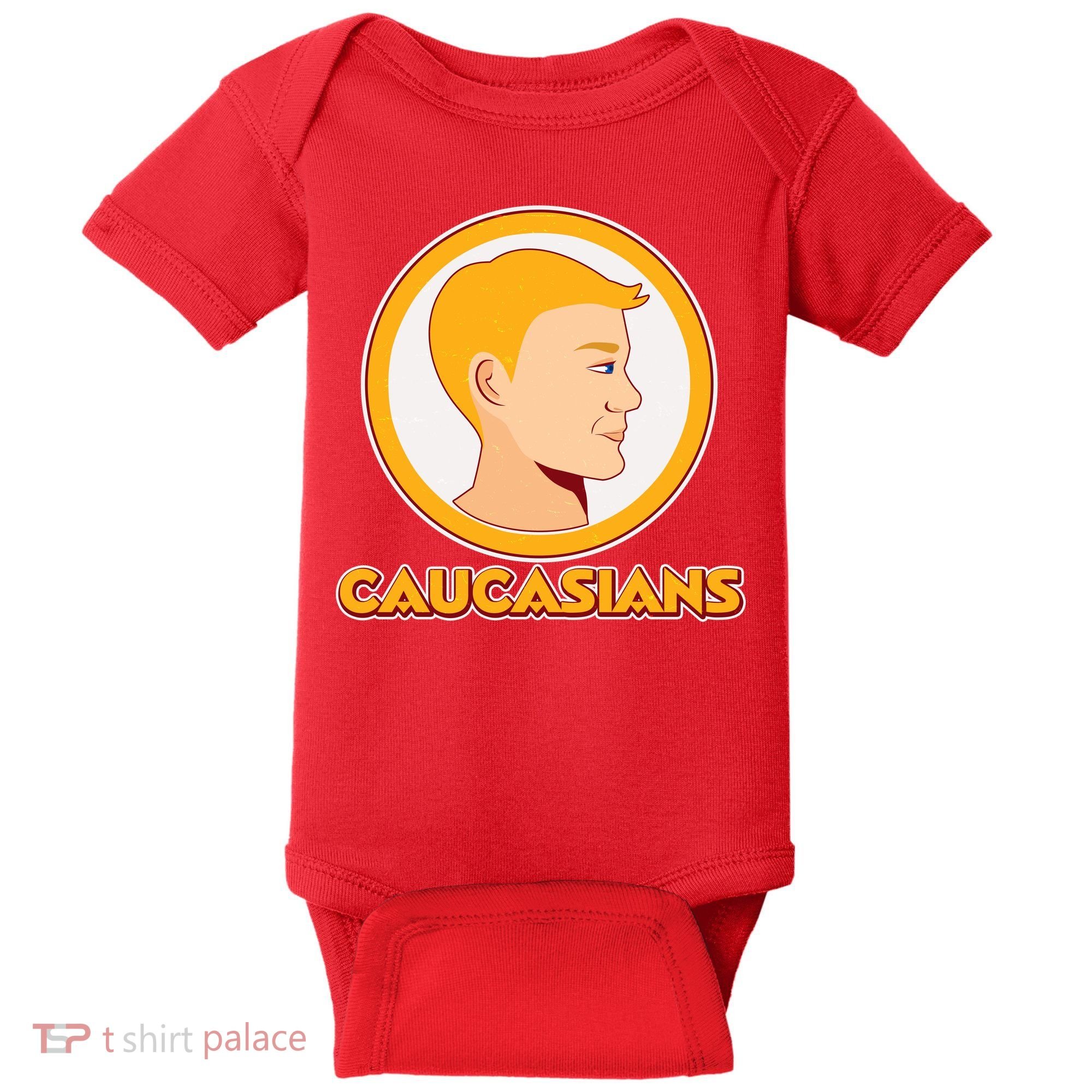 Washington Caucasians Football Logo Baby Bodysuit