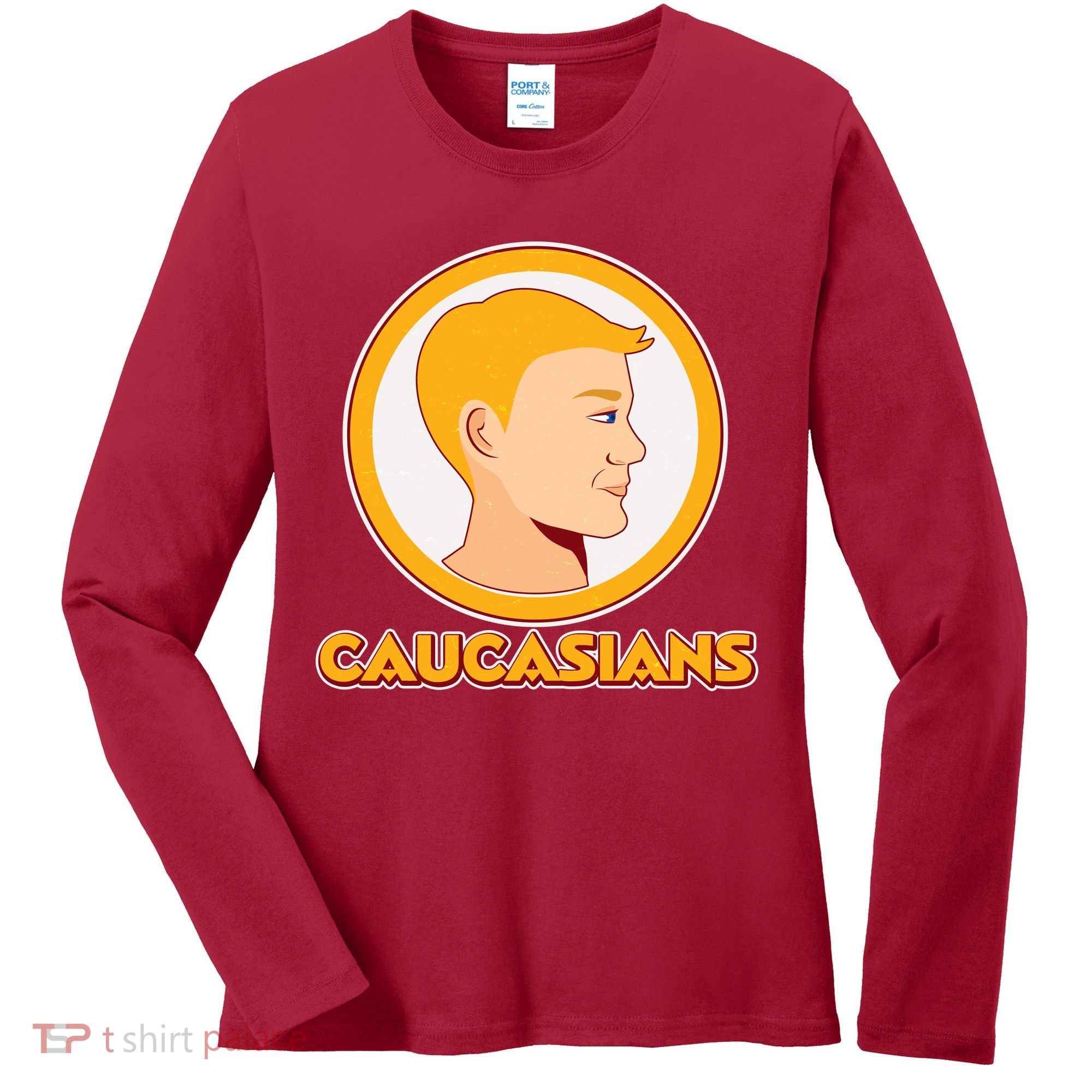 Washington Caucasians Football Logo Women's Long Sleeve Shirt