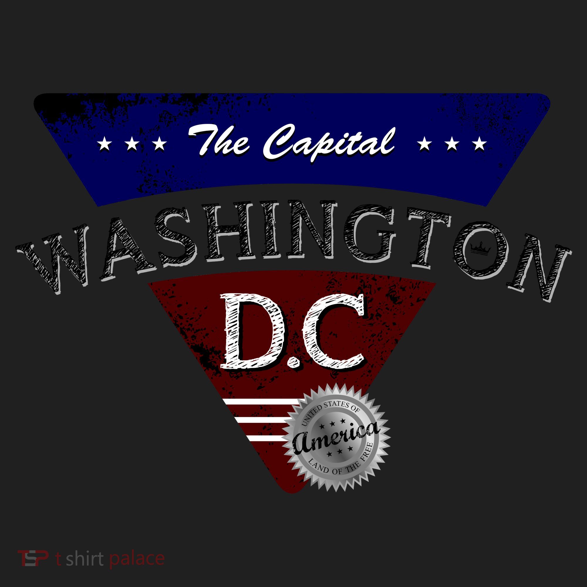 Washington D.C Land of the Free Logo Women's Sweatshirt