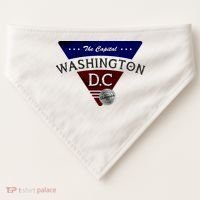 Washington D.C Land of the Free Logo USA-Made Doggie Bandana thumb 0