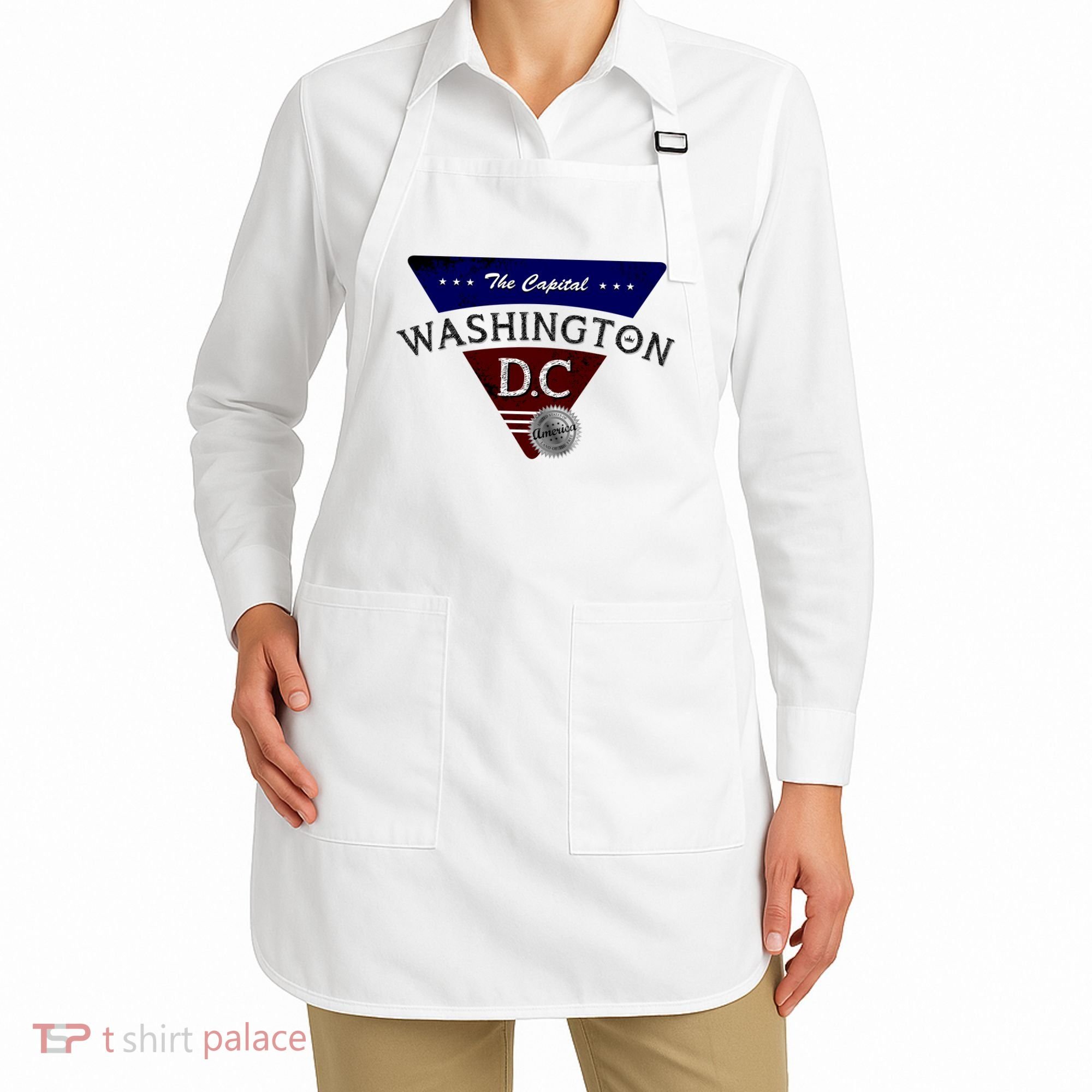Washington D.C Land of the Free Logo Apron