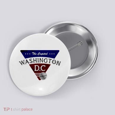 Washington D.C Land of the Free Logo Button
