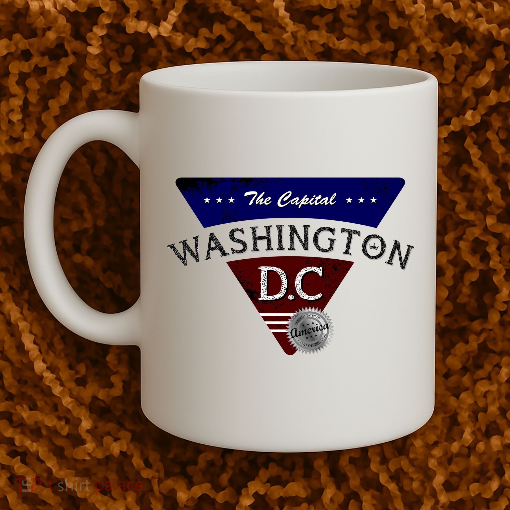 Washington D.C Land of the Free Logo Coffee Mug