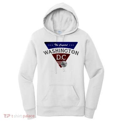 Washington D.C Land of the Free Logo Women's Hoodie