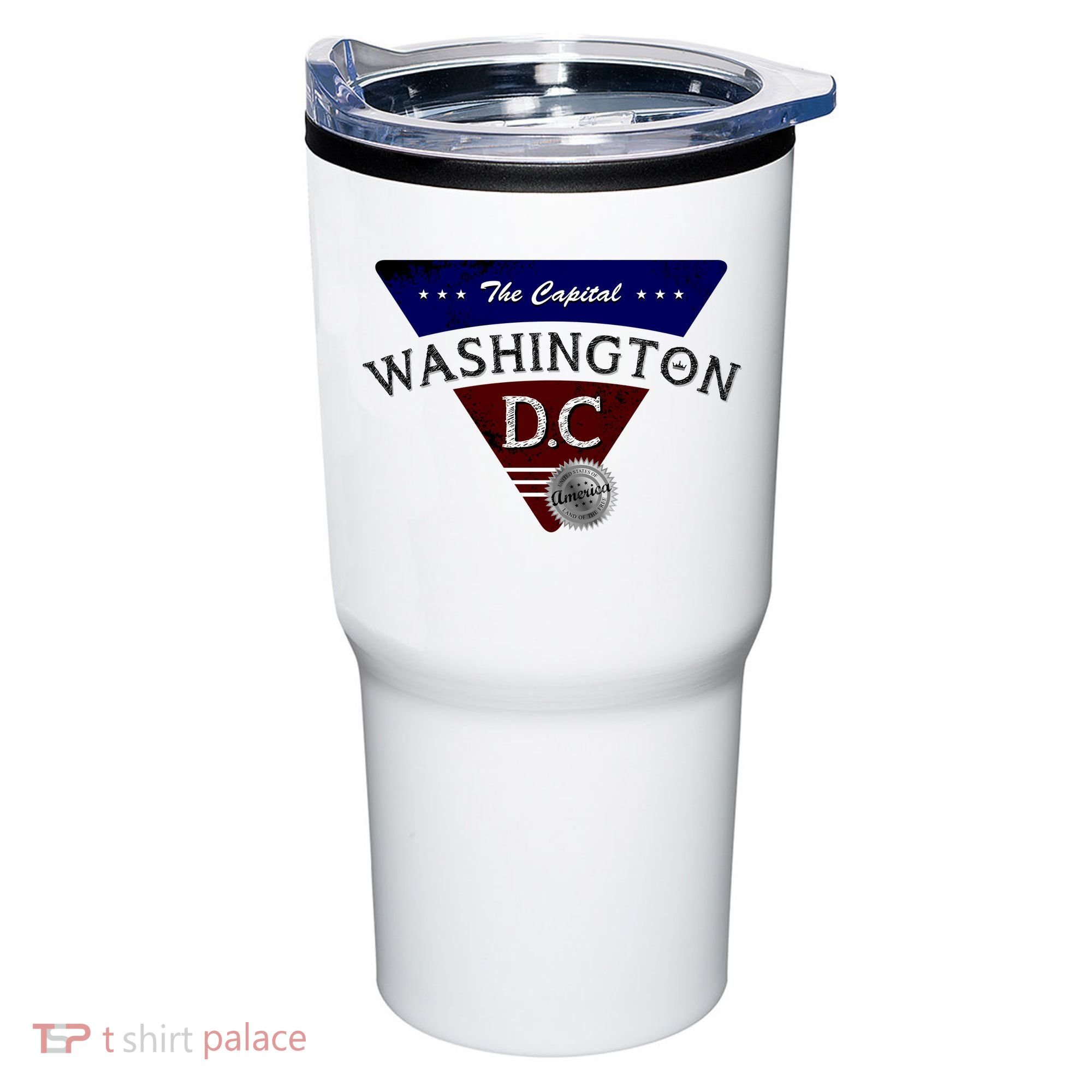 Washington D.C Land of the Free Logo Tumbler