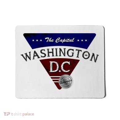 Washington D.C Land of the Free Logo Mousepad