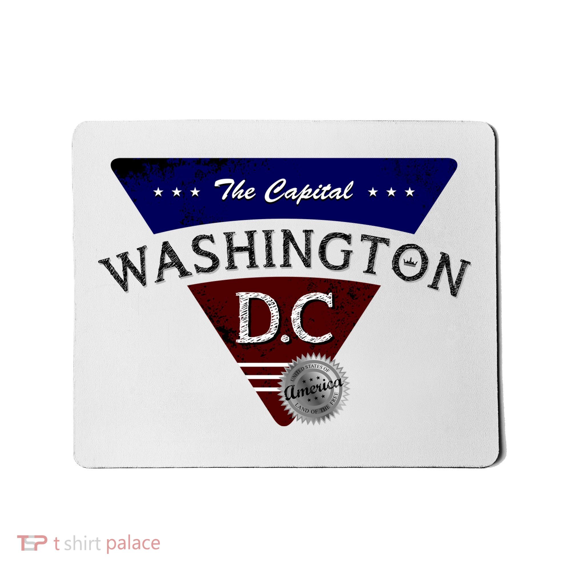 Washington D.C Land of the Free Logo Mousepad