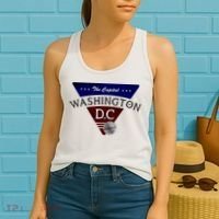 Washington D.C Land of the Free Logo Women's Tank Top thumb 2