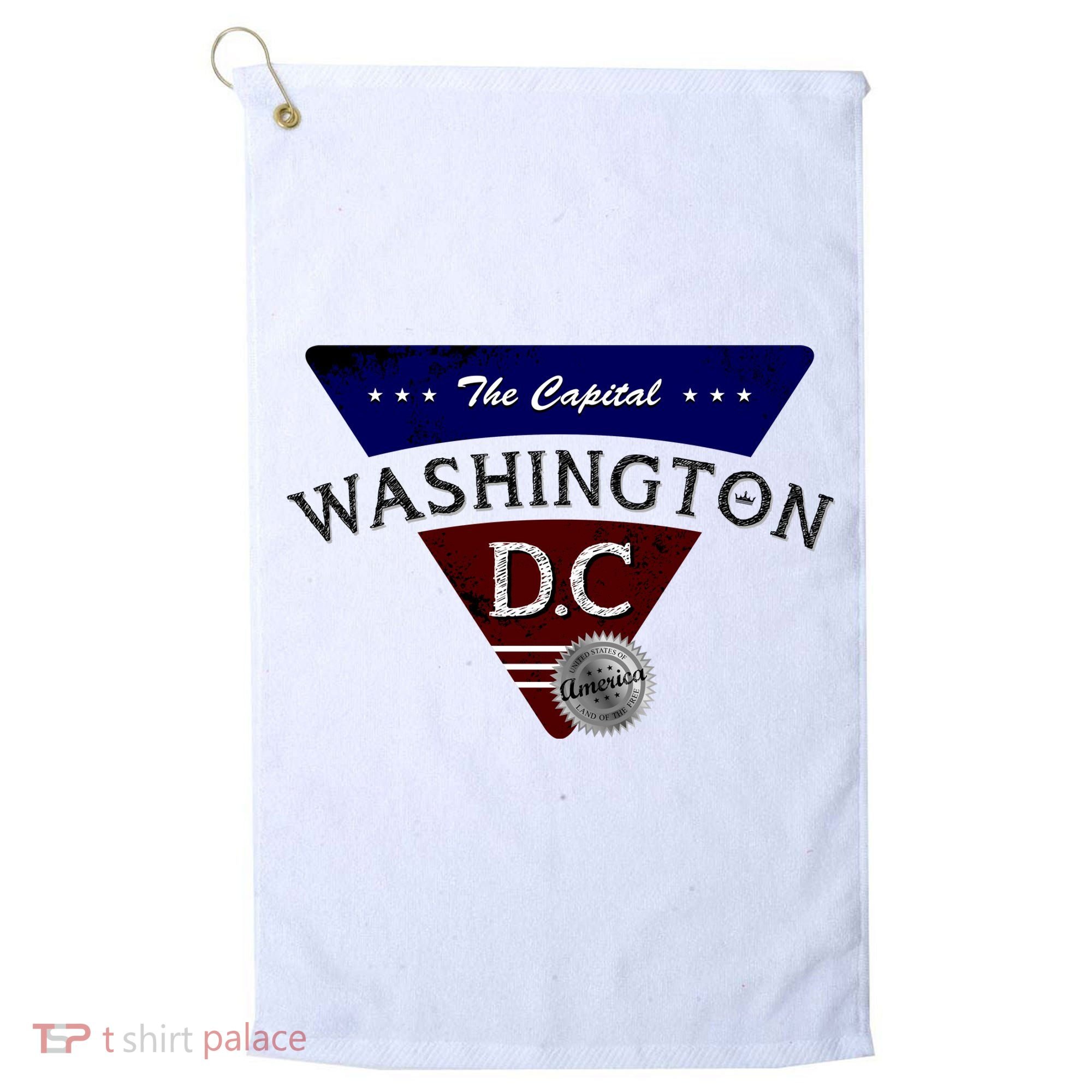 Washington D.C Land of the Free Logo Golf Towel