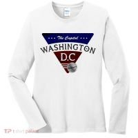 Washington D.C Land of the Free Logo Women's Long Sleeve Shirt thumb 0