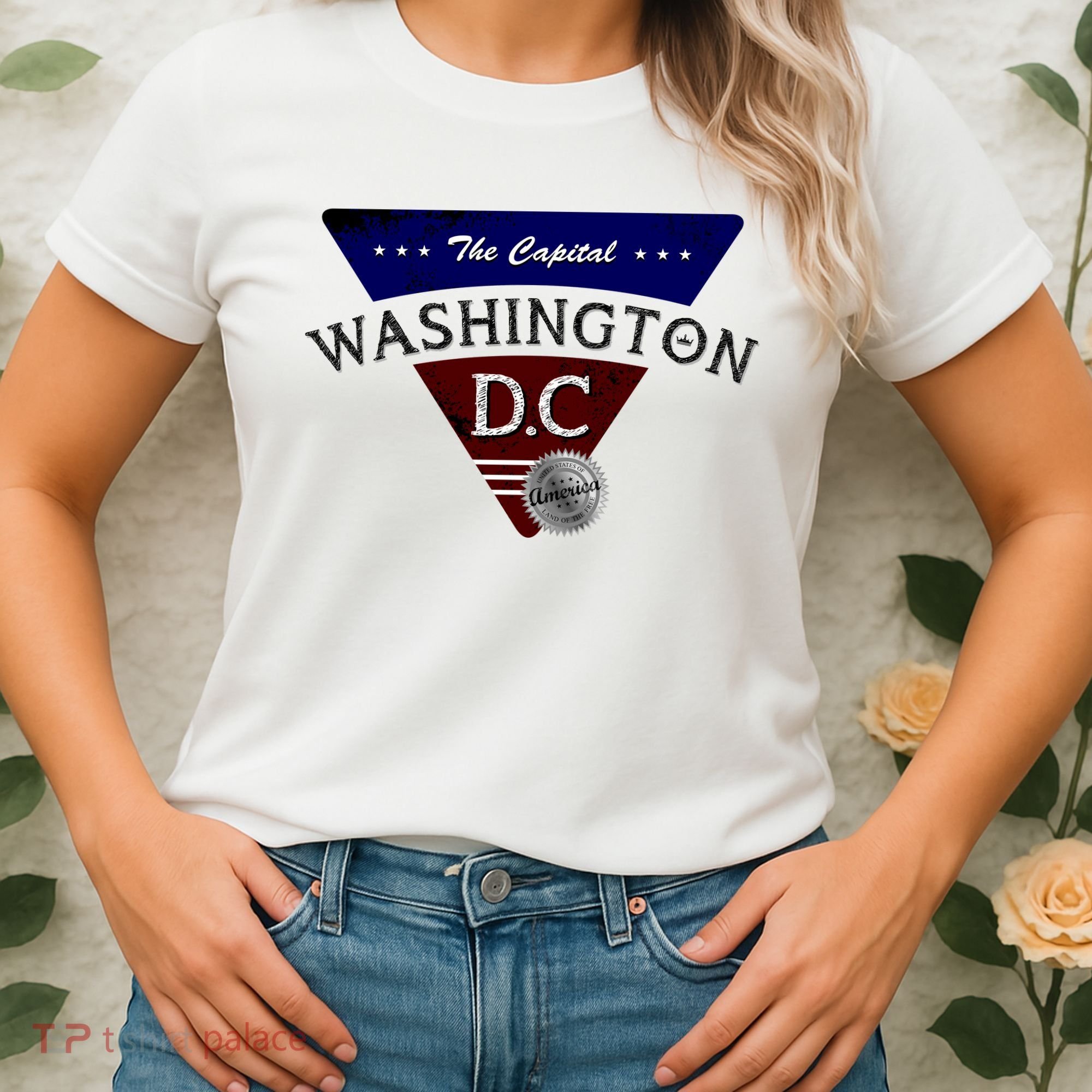 Washington D.C Land of the Free Logo Women's T-Shirt