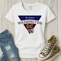 Washington D.C Land of the Free Logo Women's T-Shirt thumb 3