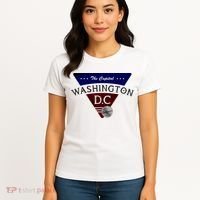 Washington D.C Land of the Free Logo Women's T-Shirt thumb 4