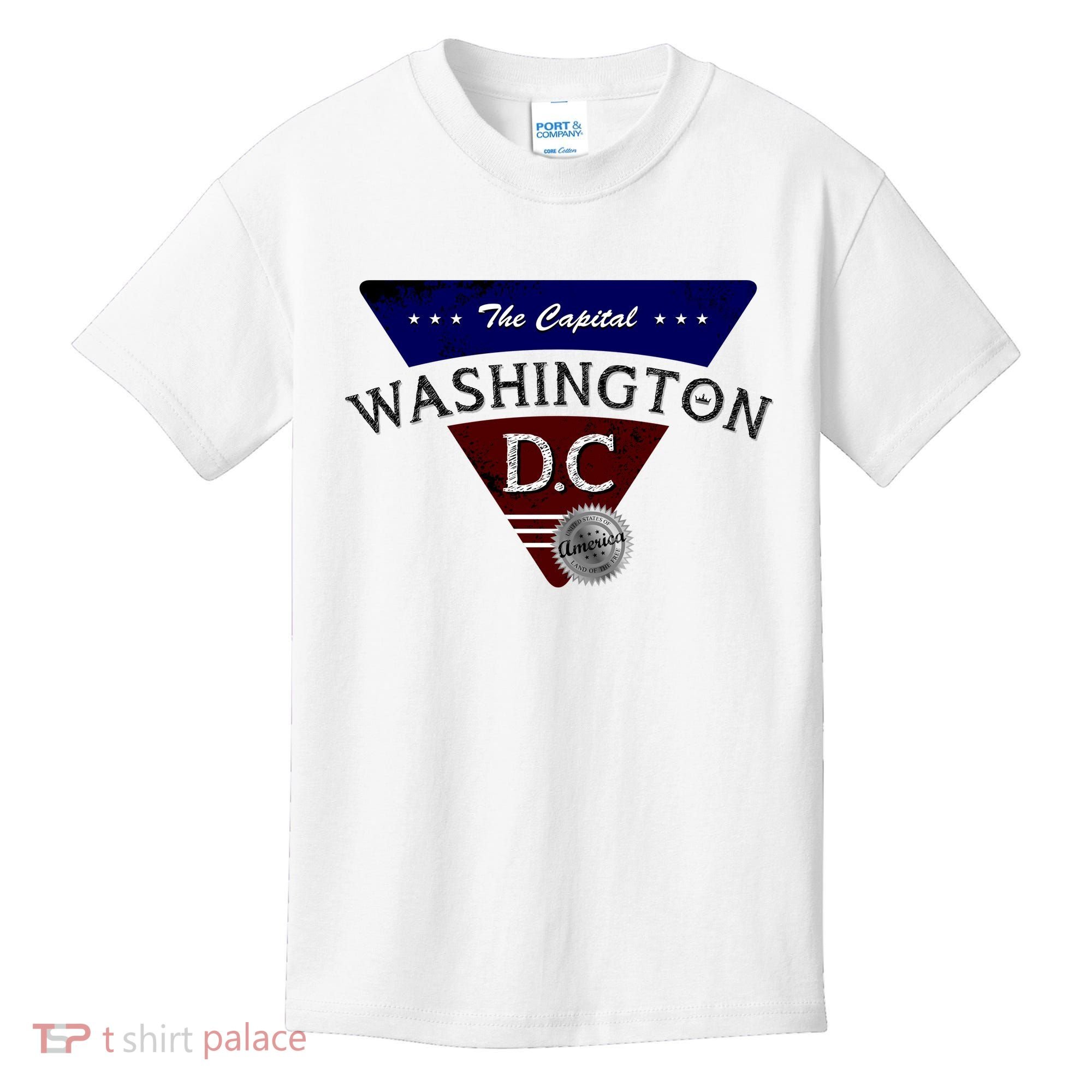 Washington D.C Land of the Free Logo Kids T-Shirt