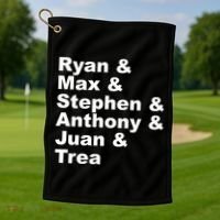 Washington DC Baseball Fan Series Players Golf Towel thumb 1
