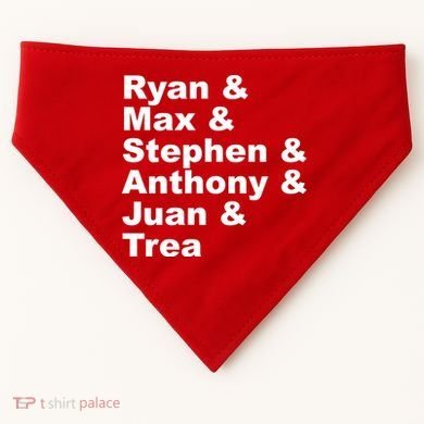 Washington DC Baseball Fan Series Players USA-Made Doggie Bandana