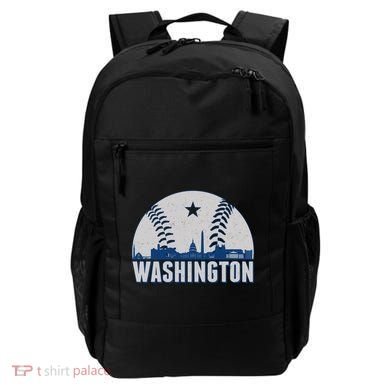 Washington DC Baseball Skyline Backpack