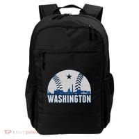 Washington DC Baseball Skyline Backpack thumb 0