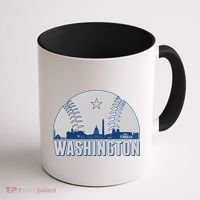 Washington DC Baseball Skyline Coffee Mug thumb 1