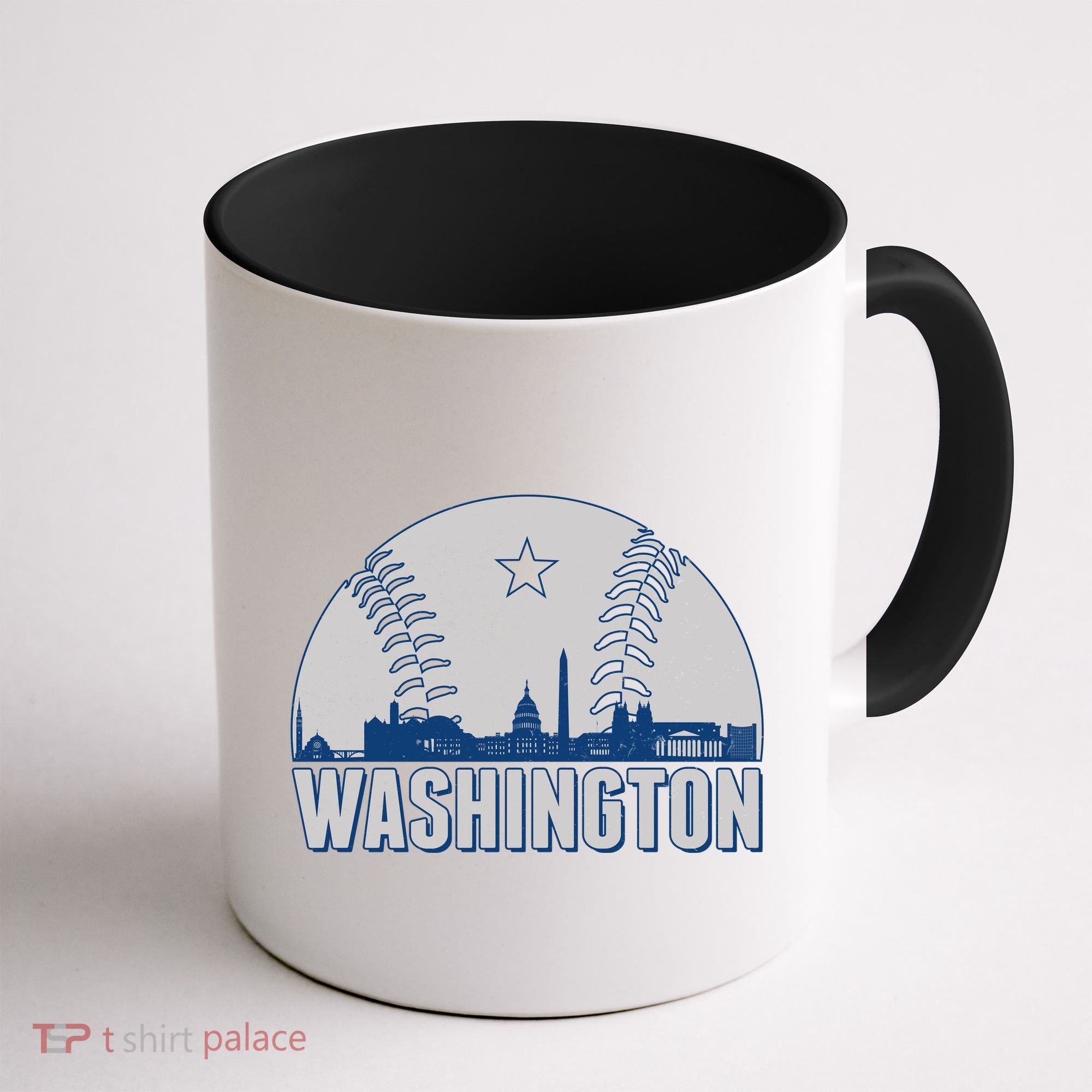 Washington DC Baseball Skyline Coffee Mug