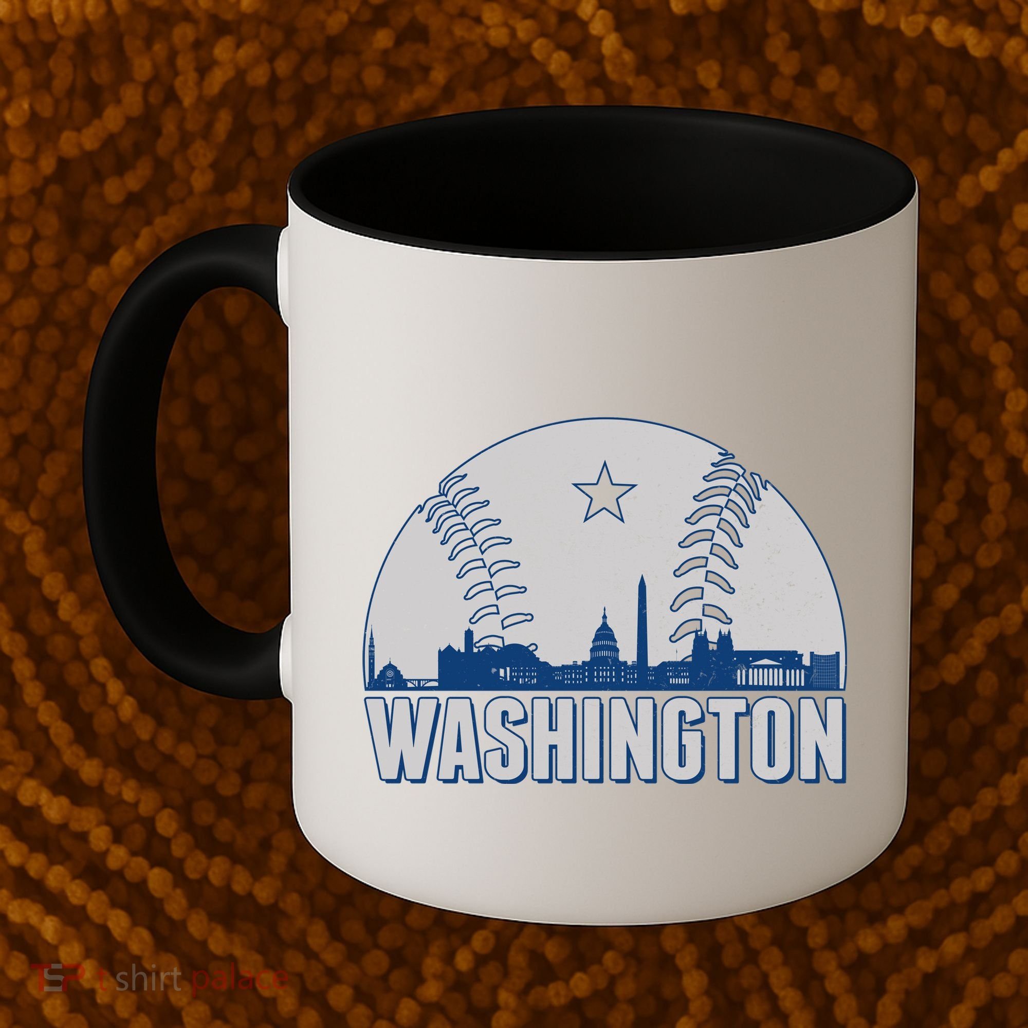Washington DC Baseball Skyline Coffee Mug