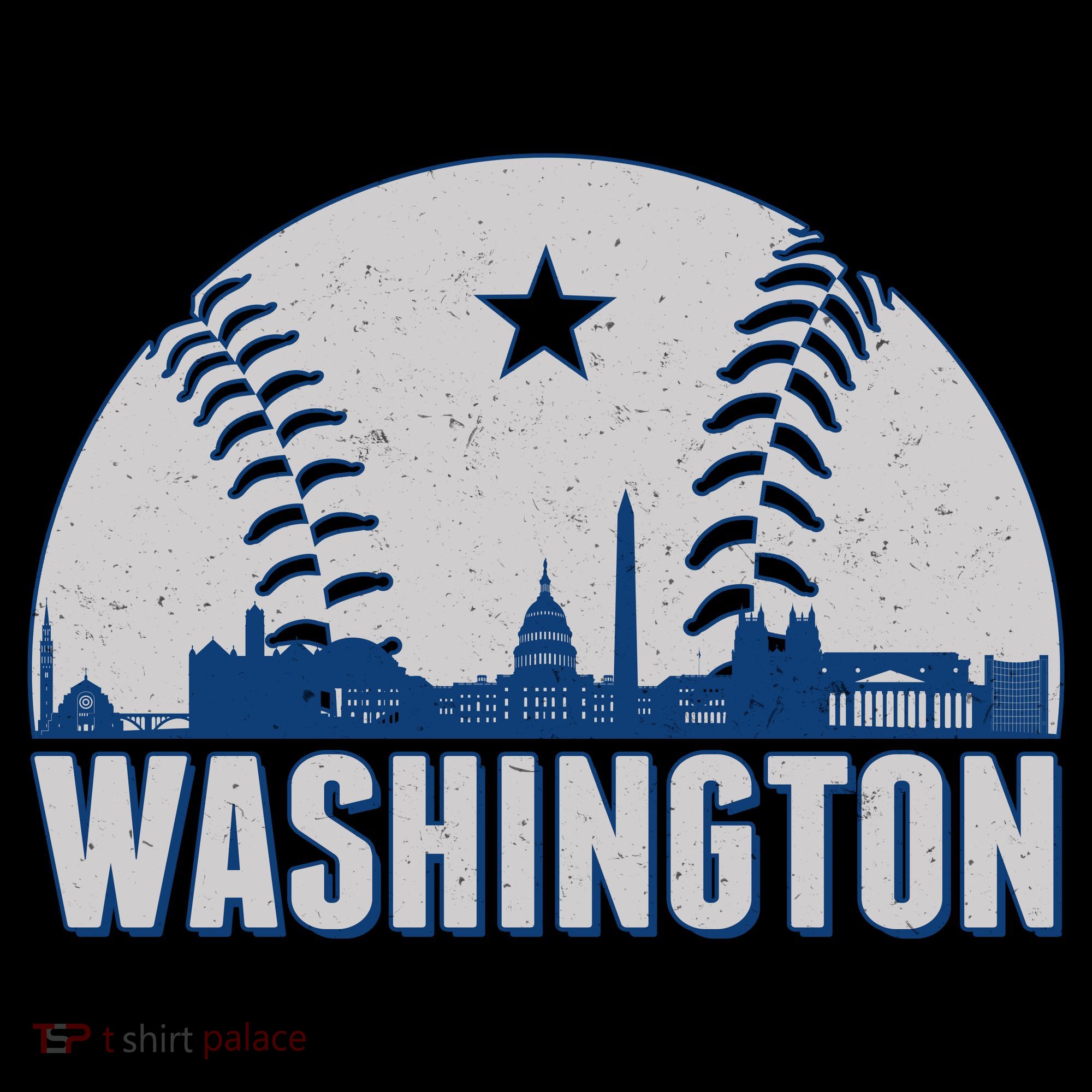 Washington DC Baseball Skyline Coffee Mug