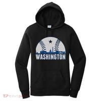 Washington DC Baseball Skyline Women's Hoodie thumb 0
